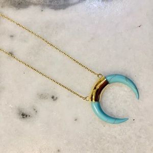 Gorjana Cayne Crescent Pendant Necklace